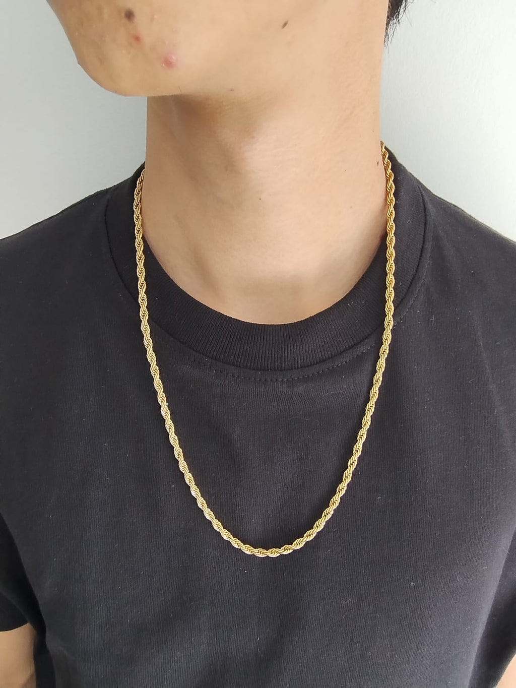 CADENA LAZO CABALLERO 4MM/60CM