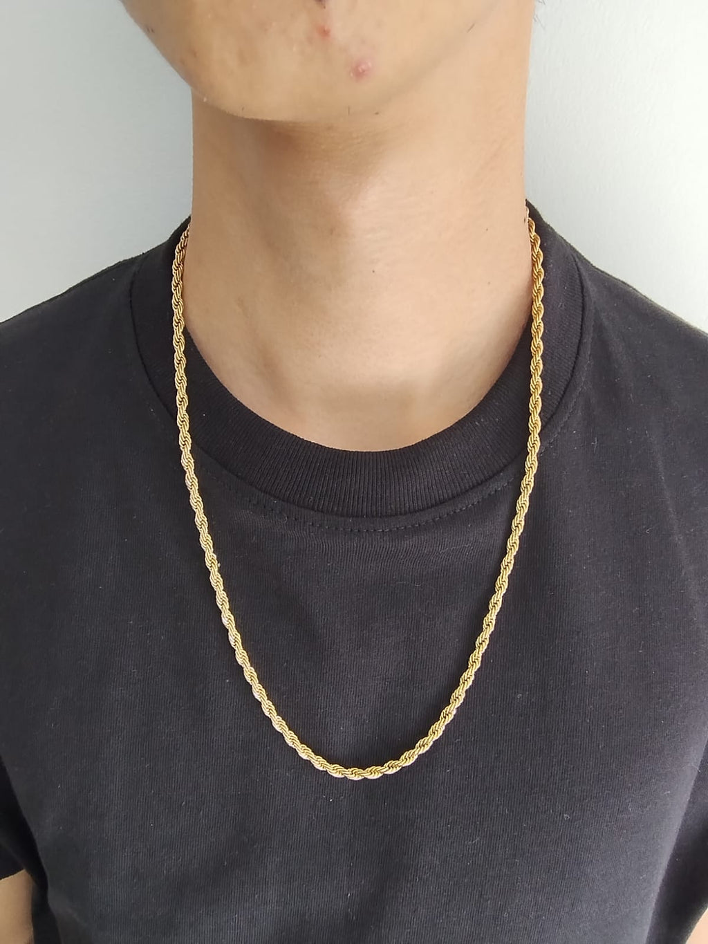 CADENA LAZO CABALLERO 4MM/60CM