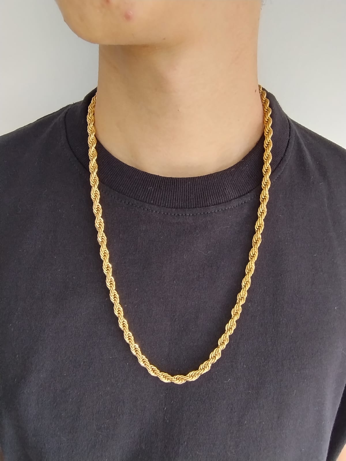 CADENA LAZO CABALLERO 6MM/65CM